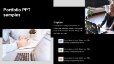 Editable Portfolio PPT Samples Slide Template Designs